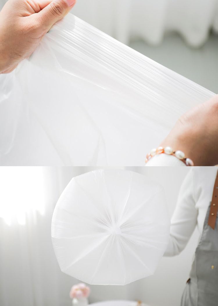YYaaloa 200Pcs Small Trash Bags 1.2 Gallon Small Clear Garbage Bags Strong, Leakage-Free,Unscented Thick for Bathroom, Office, Kitchen Waste Basket 3-6 Liter Waste Bins (Clear 1.2 Gallon, 200 count) - Image 3